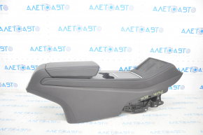 Console center armrest and cup holders Tesla Model 3 21- leather black, without wiring, scratches