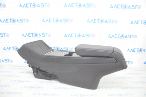 Console center armrest and cup holders Tesla Model 3 21- leather black, without wiring, scratches