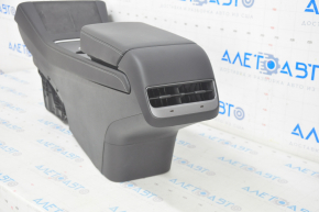 Console center armrest and cup holders Tesla Model 3 21- leather black, without wiring, scratches