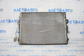 Mercedes W221 air conditioner condenser radiator is crooked, honeycombs are dented