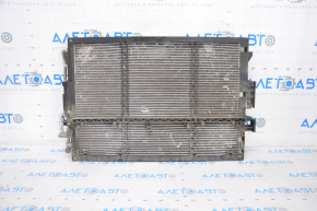 Mercedes W221 air conditioner condenser radiator is crooked, honeycombs are dented