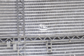 Mercedes W221 air conditioner condenser radiator is crooked, honeycombs are dented