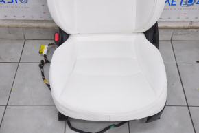 Driver's seat Tesla Model 3 18- white leather, with airbag, electric, heated, with tensioner, scratch