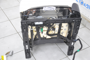 Driver's seat Tesla Model 3 18- white leather, with airbag, electric, heated, with tensioner, scratch