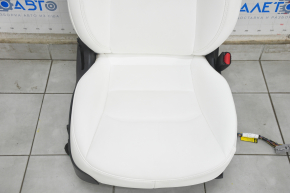Passenger seat Tesla Model 3 18- white leather, with airbag, electric, heated, with tensioner