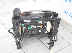 Passenger seat Tesla Model 3 18- white leather, with airbag, electric, heated, with tensioner