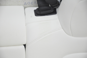 Rear row of seats 2nd row Tesla Model 3 18- leather white, heated, worn