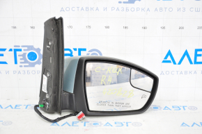 Side mirror right Ford C-max MK2 13-18 9 pins, turn signal, heated, blue