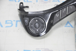 Steering wheel control buttons left Honda Accord 13-17 black gloss, chrome trim