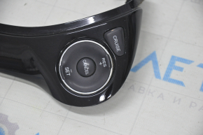 Steering wheel control buttons right Honda Accord 13-17 black gloss, chrome trim