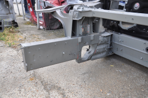 Front right quarter Tesla Model S 12-15 pre-rest RWD on the body, aluminum panel, brown