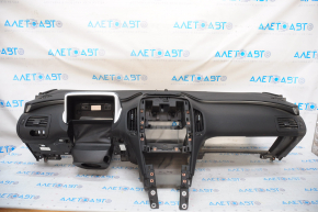 Torpedo front panel without AIRBAG Chevrolet Volt 11-15 black with pad on pillow
