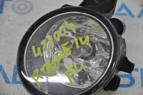 Fog light left Nissan Rogue 14-16 reflector defect, broken guide