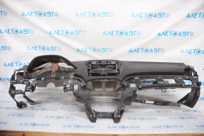 Torpedo front panel without AIRBAG Acura MDX 07-11 black, broken frame, butt