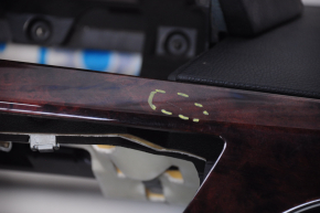 Torpedo front panel without AIRBAG Mercedes W221 black, broken fastener, scratch on insert