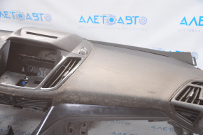 Torpedo front panel without AIRBAG Ford Escape MK3 13-16 prerest black, under chemical