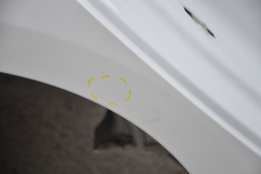 Quarter wing rear right Tesla Model 3 21- on the body, iron panel, white, butt