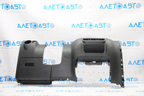 Driver's knee pad assembly VW Tiguan 09-17 with glove compartment, for auto climate control, black