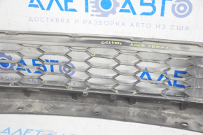 Lower grille of the front bumper Honda Accord 16-17 rest, structure, broken honeycombs, pressed, scratches
