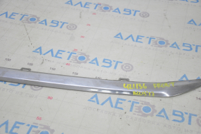 Lower molding of the front bumper Honda Accord 16-17 rest, chrome, sand