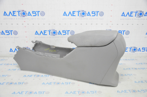 Central console armrest Honda Accord 13-17 velour gray, chemically treated, scratches