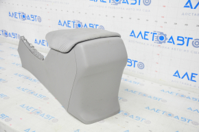 Central console armrest Honda Accord 13-17 velour gray, chemically treated, scratches