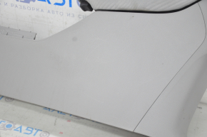 Central console armrest Honda Accord 13-17 velour gray, chemically treated, scratches