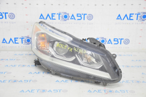 Headlight front right bare Honda Accord 16-17 halogen without DRL, sand, for polishing