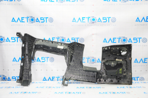 Driver's knee dashboard trim assembly VW Tiguan 18-24 black, scratches, broken fastening