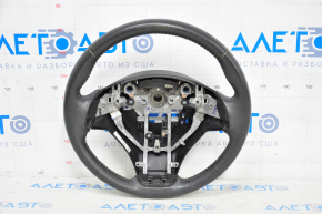 Naked steering wheel Nissan Rogue 14-16 leather black, wiped