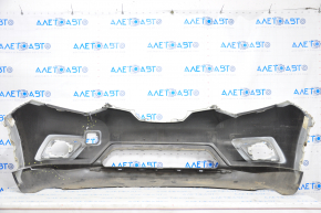 Front bumper bare Nissan Rogue 14-16 white, cracked, worn, broken fastener