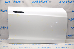 Door bare front right Tesla Model S 12-15 prerest white PPSW, bumps, scratches