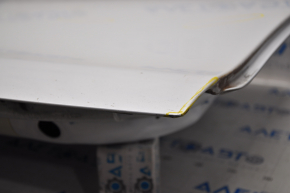 Door bare front right Tesla Model S 12-15 prerest white PPSW, bumps, scratches