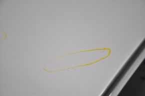 Door bare front right Tesla Model S 12-15 prerest white PPSW, bumps, scratches