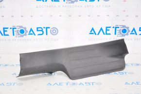 Door sill trim inner rear right Nissan Rogue 14-20 black, worn