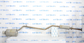 Muffler middle and rear part with barrel Honda Accord 13-17 2.4 with chrome tip