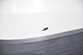 Rear bumper bare Nissan Rogue 14-16 white, scratches, broken mount