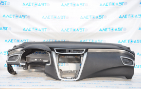 Torpedo front panel without AIRBAG Nissan Murano z52 15-18 black, crack, scratches