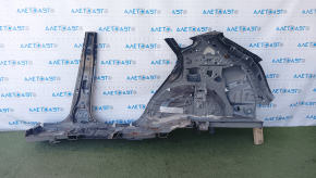 Quarter wing rear right Lexus NX300 NX300h 18-21 with central pillar, under BSM black, dent