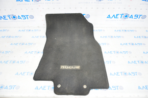 Carpet interior front right Nissan Rogue 14-20 cloth black, for dry cleaning