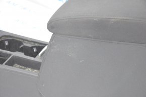 Central console armrest and cup holder VW Tiguan 09-17 black cloth, chemically treated, broken air duct deflectors, scratches