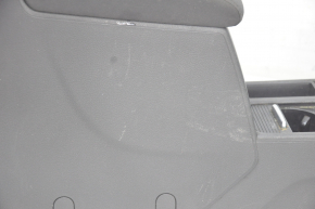Central console armrest and cup holder VW Tiguan 09-17 black cloth, chemically treated, broken air duct deflectors, scratches