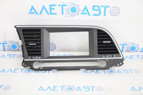 Frame for radio with deflectors Hyundai Elantra AD 17-18 for large display