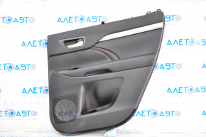 Door trim card rear right Toyota Highlander 14-16 black, with curtain