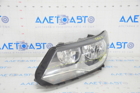 Headlight front left VW Tiguan 12-17 rest halogen, micro-cracks, scratches, sand