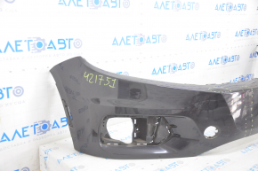 Front bumper bare VW Tiguan 12-17 rest, black, pressed