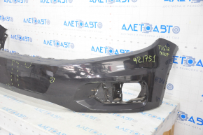 Front bumper bare VW Tiguan 12-17 rest, black, pressed
