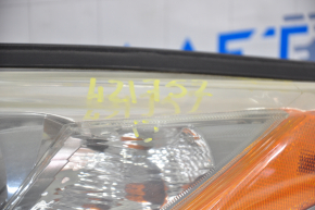 Headlight front left Toyota Highlander 14-16 bare, light, halogen, sand