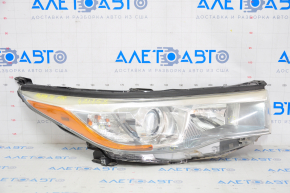 Headlight front right Toyota Highlander 14-16 bare, light, halogen, sand