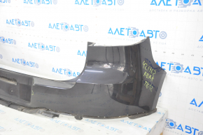 Bare rear bumper VW Tiguan 12-17 rest, upper part, black, pressed, scratches